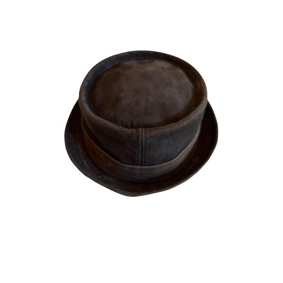 Black Horn Mens XL Canvas Pork Pie Hat 100% Cotton - Picture 3 of 6